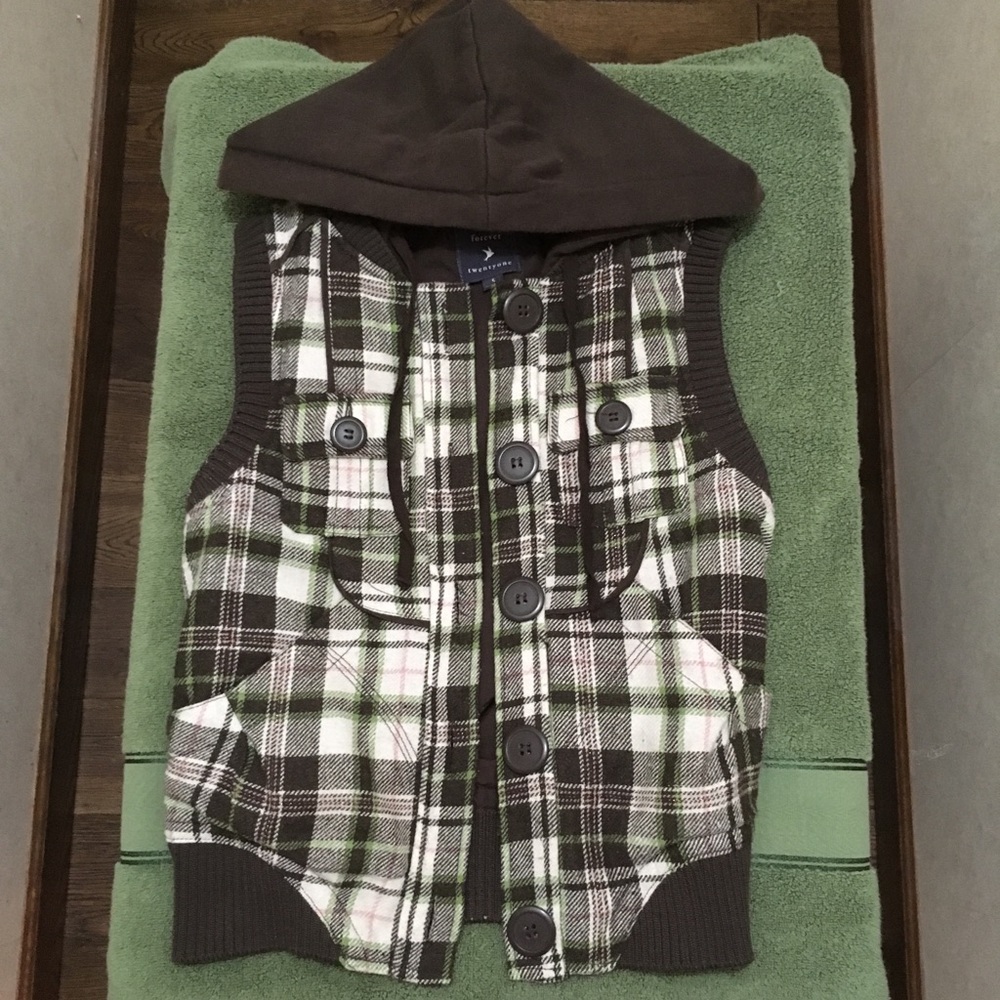 Vintage F21 plaid vest